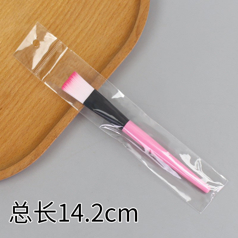 Beauty silicone brush facial mask brush makeup brush soft bristle head brush mud mask beauty tool fan-shaped fruit acid brush