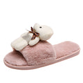 2024new arrival cotton slippers familywinterfor home one word heattech home stuffed slippers cartoon home slippers for women