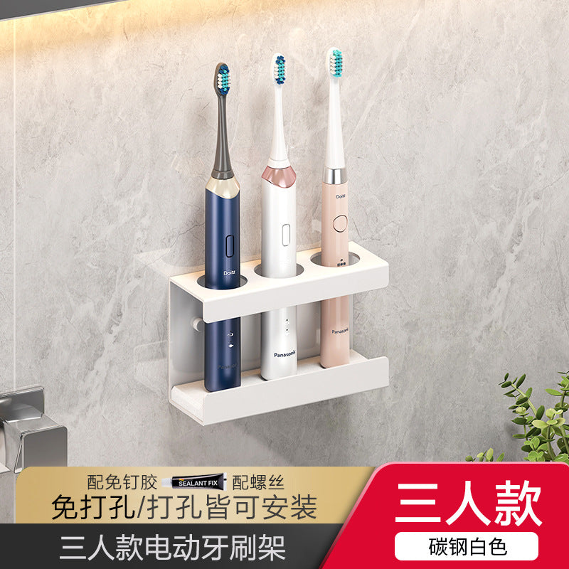 No punching toothbrush shelf, tooth cup holder, wall-mounted family toothbrushes, mouthwash cups, toothpaste storage