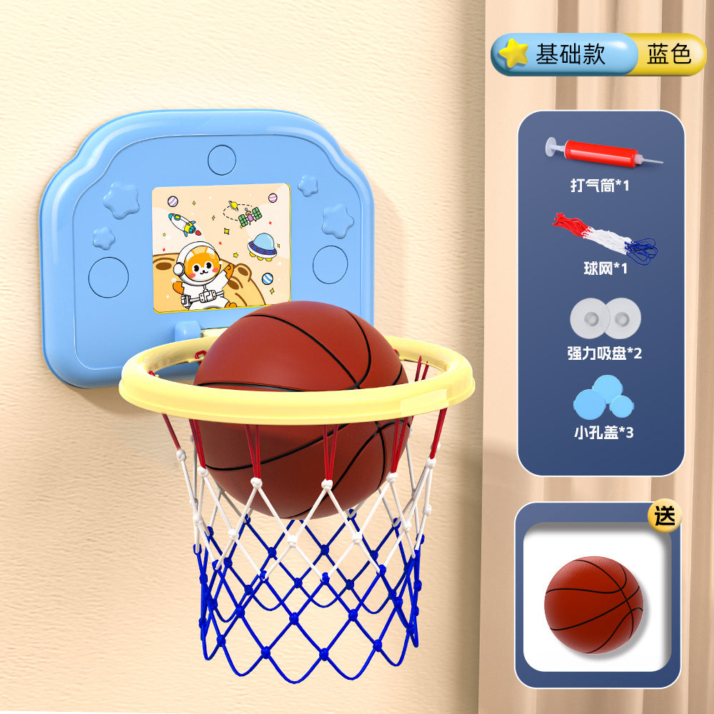 Kids' hanging basketball hoop - indoor/outdoor, no drilling required, foldable, with scoring system and rings - perfect for kindergarten basketball games and toys
