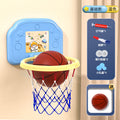 Kids' hanging basketball hoop - indoor/outdoor, no drilling required, foldable, with scoring system and rings - perfect for kindergarten basketball games and toys