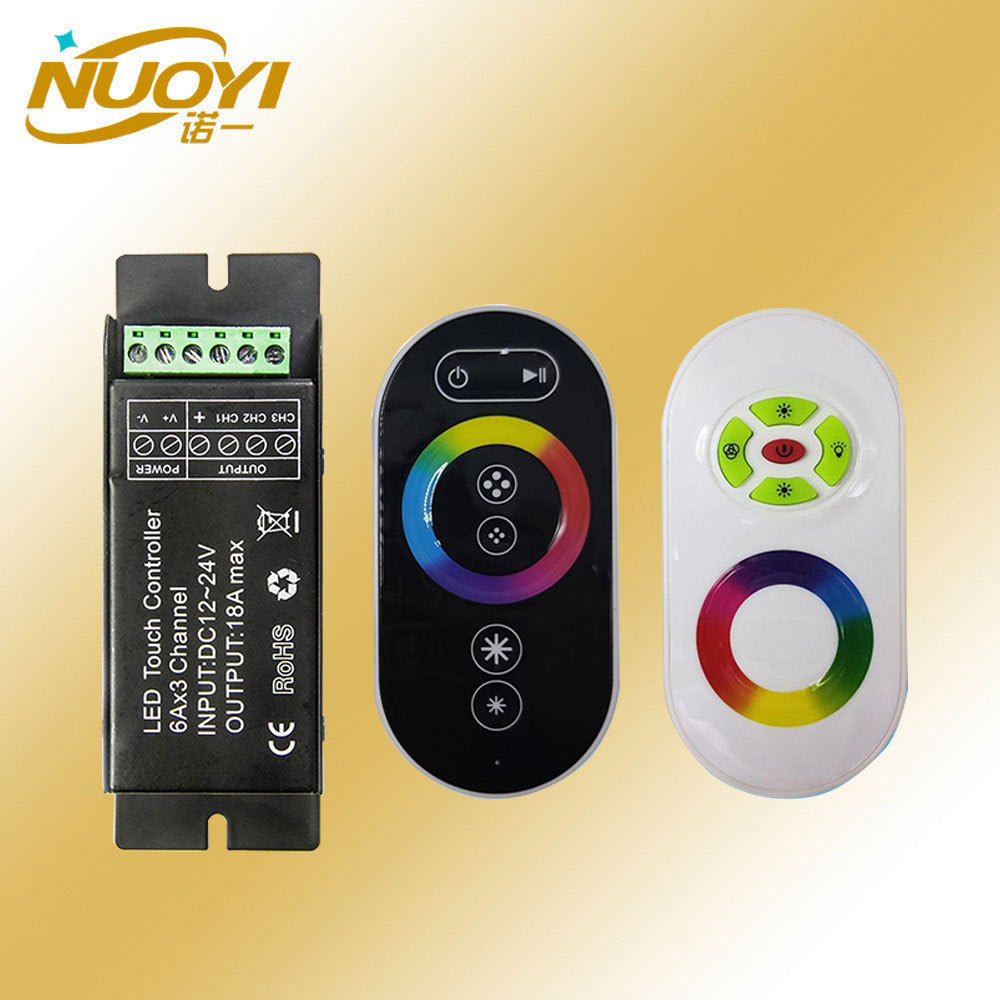 Full touch RGB iron box RF controller 12-24V low voltage COB light with LED lamp dimmer