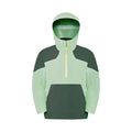 Unisex ykk zipper wear-resistant breathable hiking jacket - triple-proof heat-sealed color block hooded windbreaker daw056
