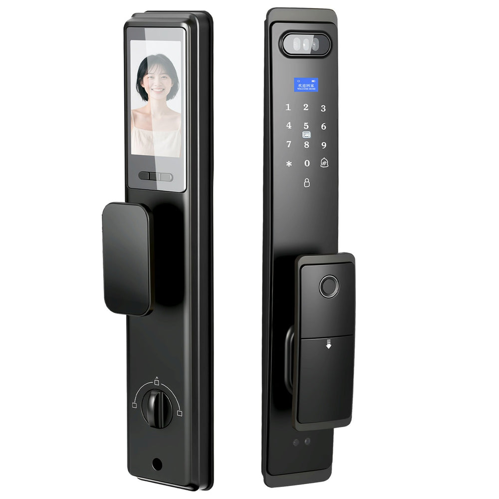 smart lock for homewaterproof fingerprint lock smart door lock palm vein face recognition visual electronic lock graffiti