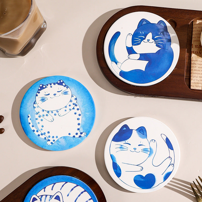 Scandinavianins solid wood creative breakfast tray cute cute cake dessert snack plate stylishclassy tea tray