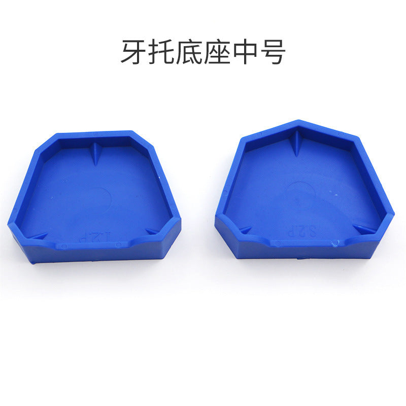 Dental silicone rubber with foot tray base impression casting plaster base dental model base oral material