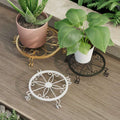 For homepothos potted bottom base flower holder balcony floor-standing iron flower stand indoor and outdoor simple flower pot storage rack