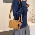minimalist premium embossed handbag for women, 2025 new arrival, unique design, commute & casual crossbody bucket bag