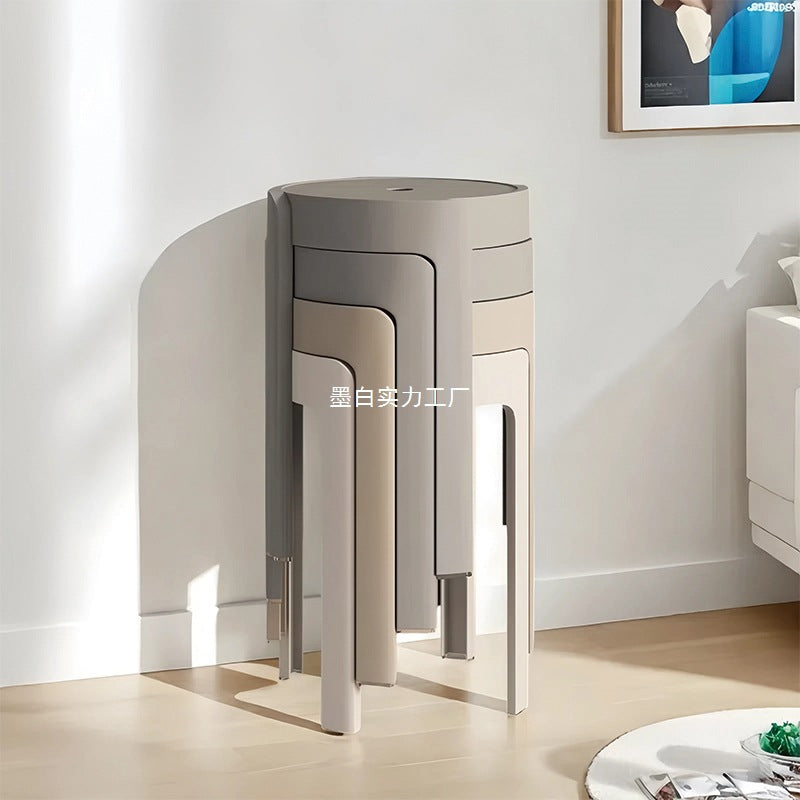 Cyclone stool plastic stool cream wind adult stool cooked glue thickened round stool modern simple Nordic style young household