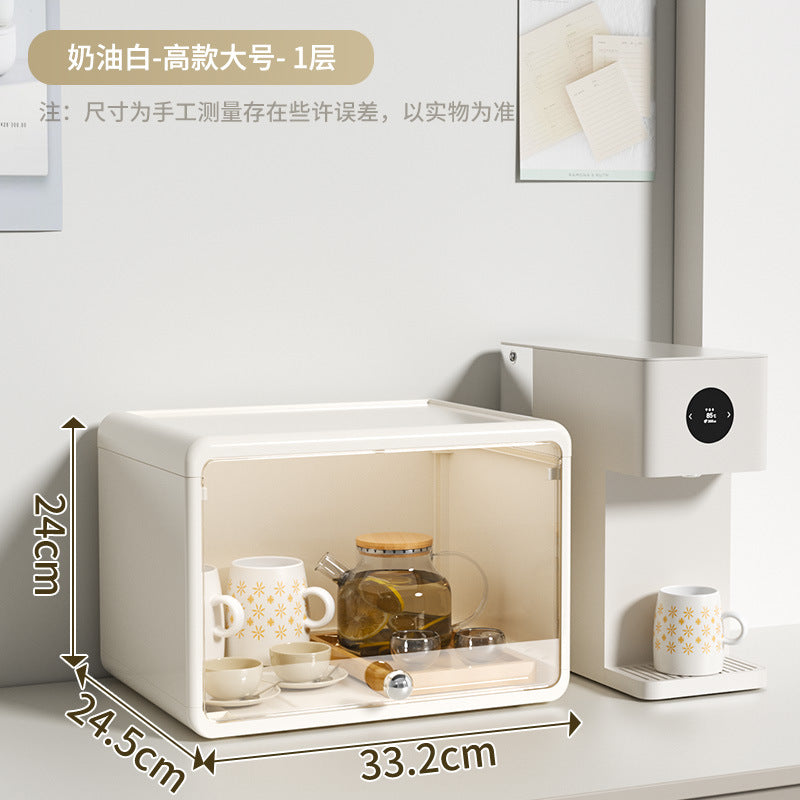 Storage box, drawer, multi-layer snack rack, kitchen desktop, tea cup rack, tea set, storage rack, water cup rack.