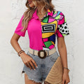 wholesale women's short-sleeved shirts, trendy shirt with hot-selling cross-border print designs, dropshipping available
