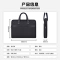Portable briefcase zippered office bag conference bag satchel document bag document bag business bag printing logo