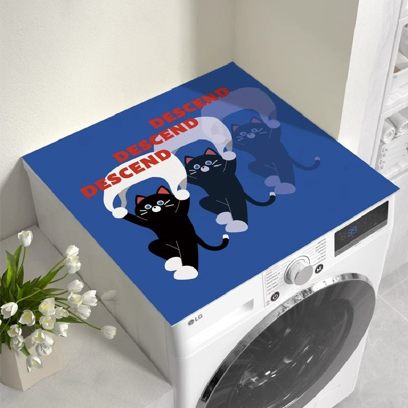 Washing machine cover, refrigerator dust cover, waterproof sun protection cover, coffee table bedside table, no-wash leather mat