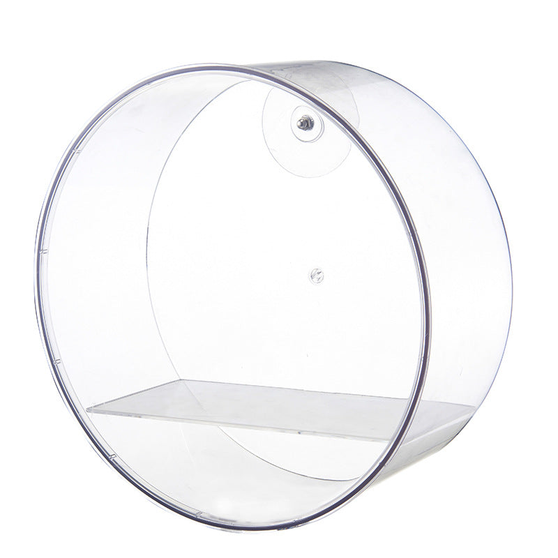 Round wall-mounted doll display box ins wind living room entrance tide play figure blind box storage box transparent display stand