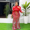 dressexport african plus size long skirt women's christmas partysexy dress