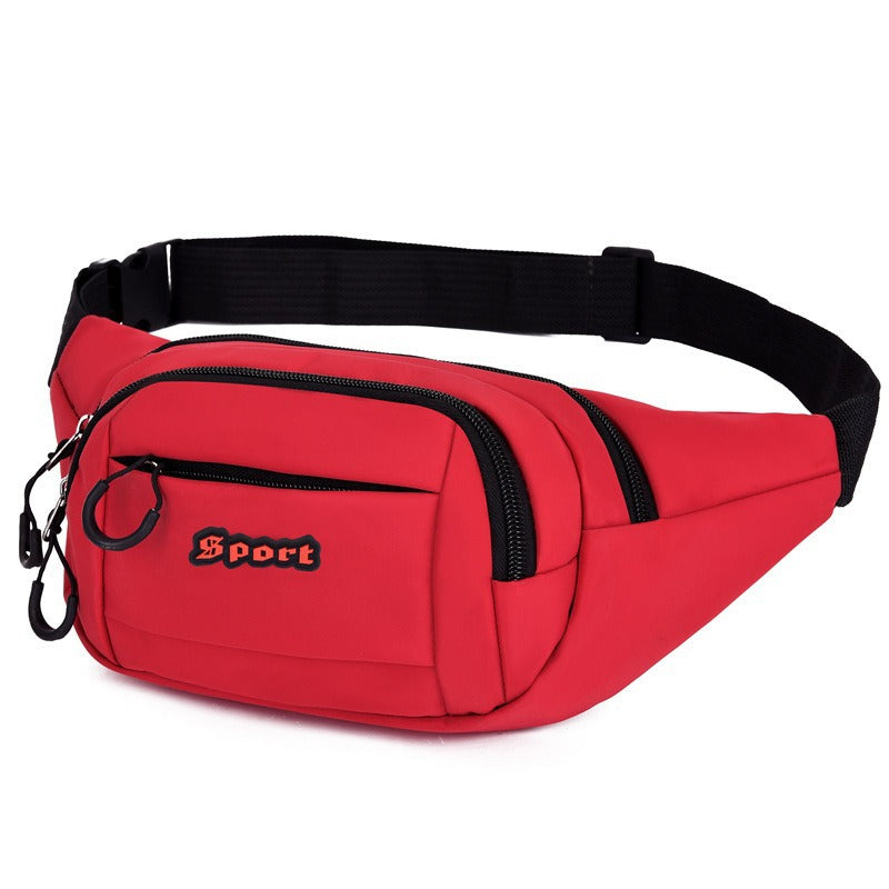 Cross-border fanny pack Men's outdoor sports Mountaineering Men's breast bag Canvas mobile phone bag Construction site work cashier messenger bag