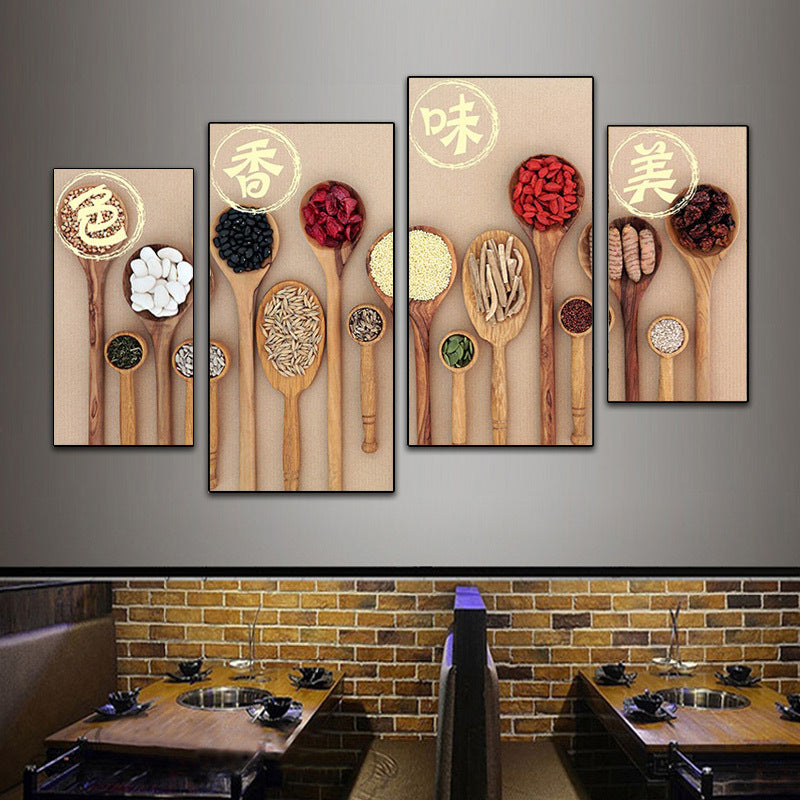 Hotel wall decoration painting Sichuan cuisine Hunan restaurant fast food restaurant box mural restaurant catering hot pot restaurant room painting