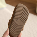 Vancahao little girl's cute cartoon birkenstock shoes  comfortable soft sole korean style girls' single shoes casual shoes