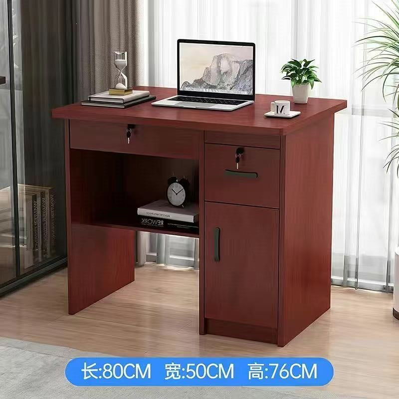 Solid wood eco-friendly desktop computer desk - office desk, small apartment home use, drawer bedroom desk, student table, writing desk