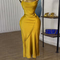 European and american cross-border women's fashion:  summer new arrivals - sexy, elegant, slim-fit, bodycon midi slip dress