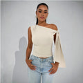 summer new arrivals: european and american fashion street style slim-fit tie-up sleeveless top for women