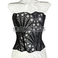 European and american court style hollow-out lace mesh corset bustier - breathable mesh sexy shaping top