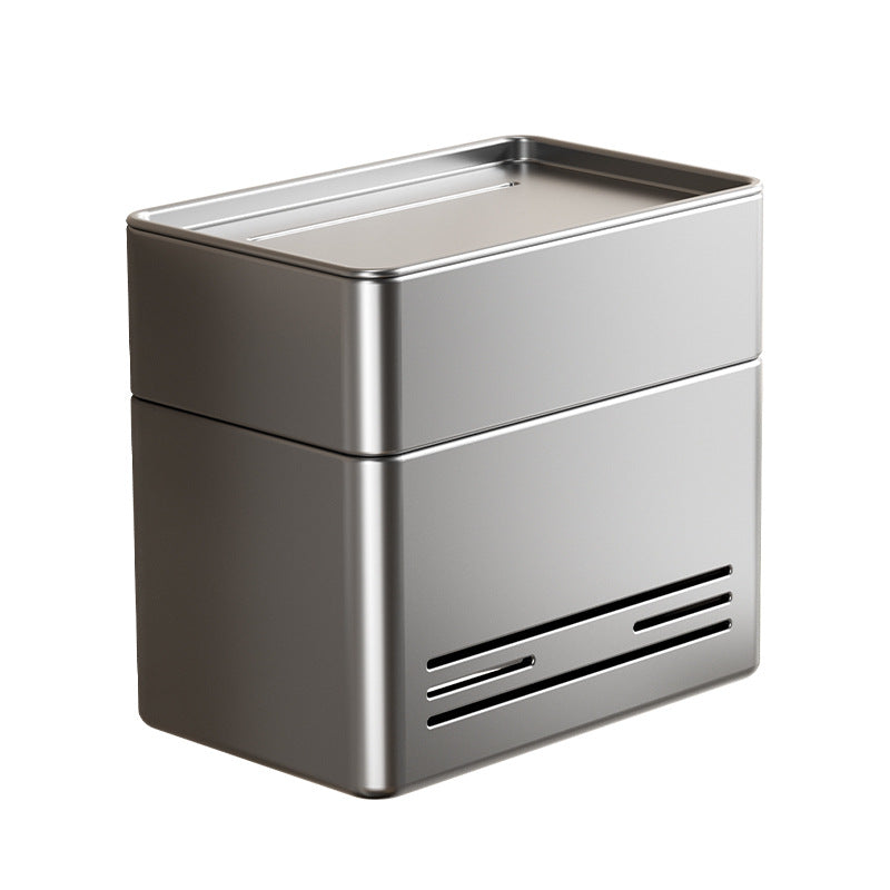 Gun Ash Toilet Tissue Box No Punching Waterproof Wall Mounted Toilet Roll Paper Drawing Toilet Paper Toilet Paper Shelf