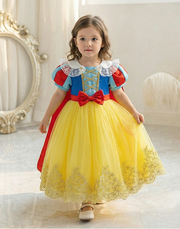 children's party princess dress girls' dress performance costume mesh gown  new summer collection