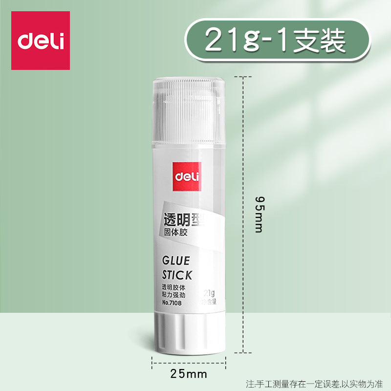 Deli 7106/7107/7108 Solid glue ACR high viscosity high transparent rod manual glue stick solid glue