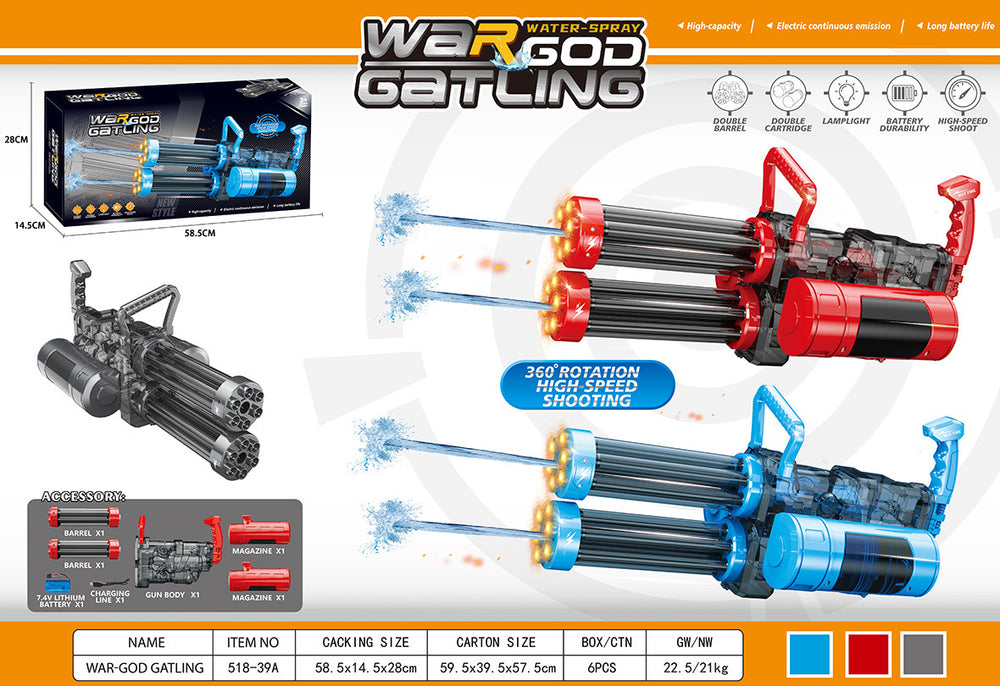 electric water gun self-priming continuous mp45 charging summer toys large capacity boys and girls outdoor summer toys