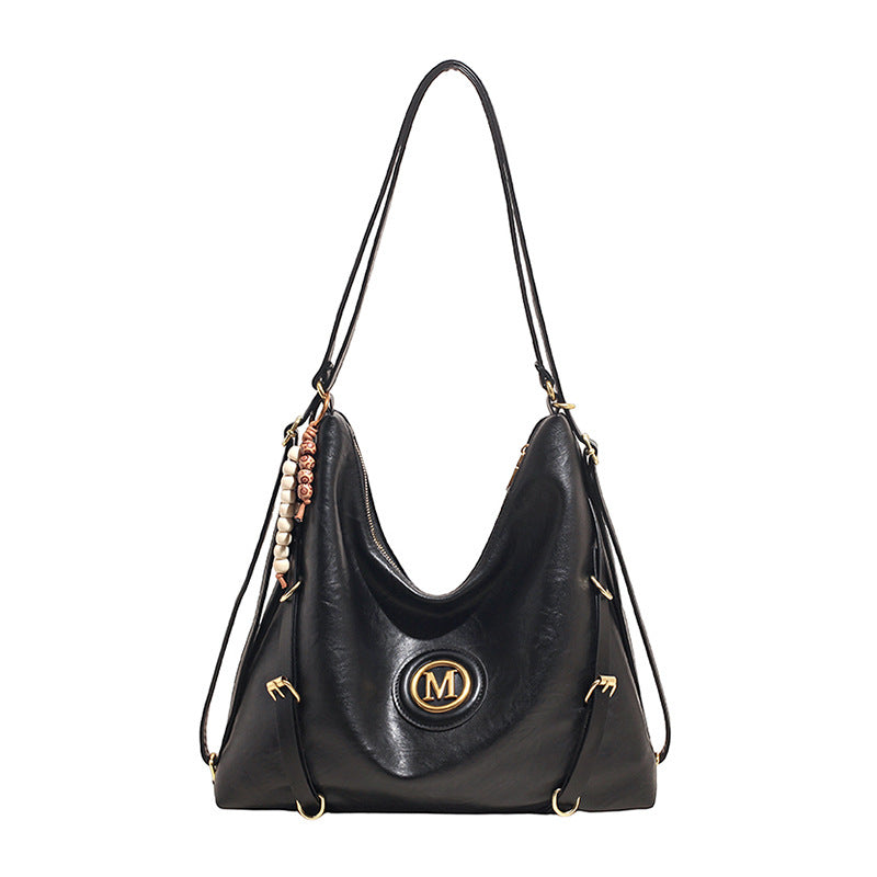 Trendy large capacity multifunctional backpack for women, 2025 autumn collection, versatile commuter shoulder bag, minimalist crossbody bag