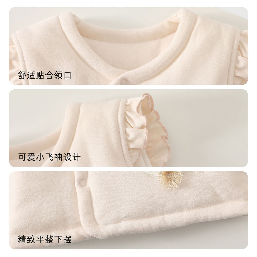 Babibele autumn/winter baby stylish outerwear vest, infant thickened quilted children's vest, warm waistcoat