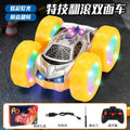 spider double-sided stunt drift car four-wheel drive off-road climbing light stunt rotate remote control car kids toy