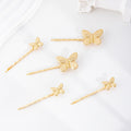 Wholesale alloy butterfly hair accessories: new cross-border fashion jewelry for brides and bridesmaids - high-end hair clips and barrettes