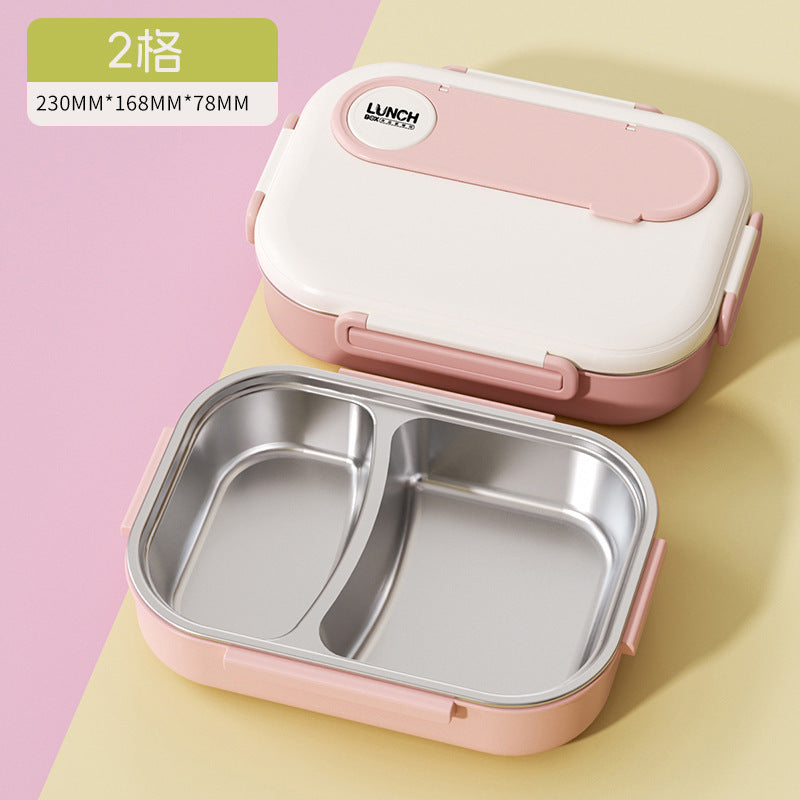 Kids' insulated lunch box - perfect for elementary and middle school students - divided compartment bento box - 304 stainless steel lunch container for boys