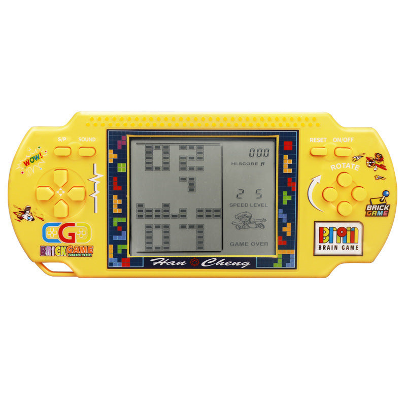 Wholesale cross-border large screen tetris game console - classic retro nostalgic 80/90s handheld game console for kids
