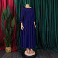 C8621 women's foreign trade dress  new arrival mid-length a-line maxi dress elegant fashion african dress