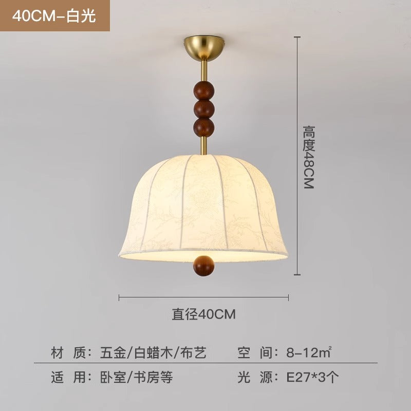 [Strict selection] American retro chandelier main room light Nanyang wind bar light creative fabric B & B apartment lighting