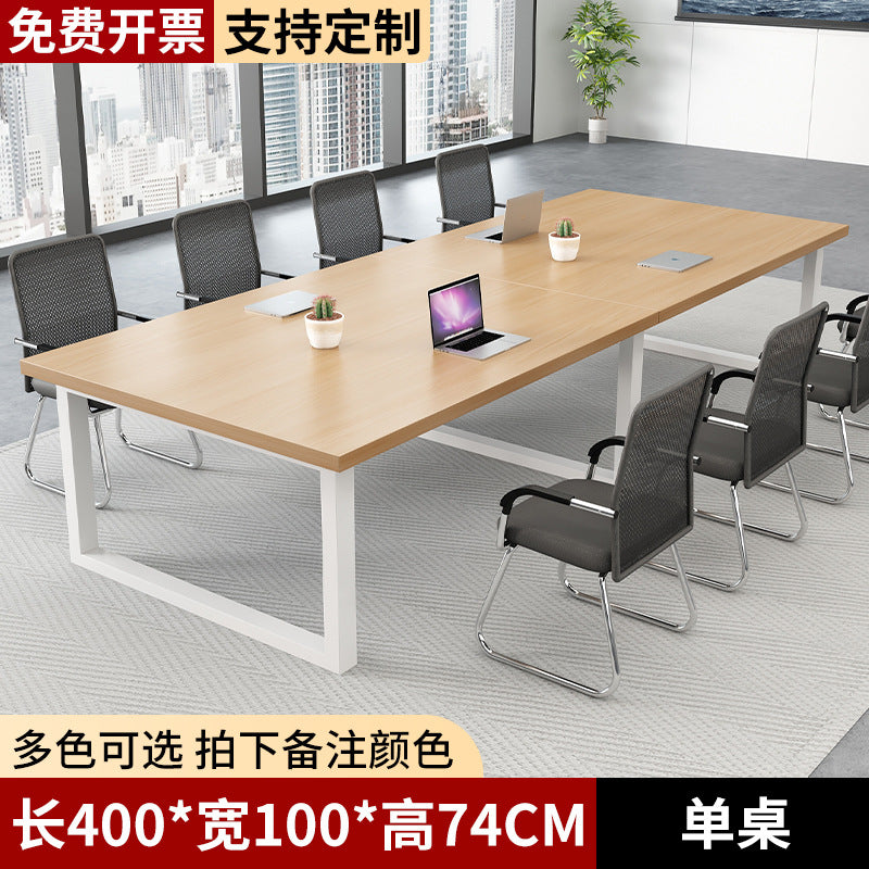 Conference table workstation office negotiation table bench desk office chair combination modern rectangular table business