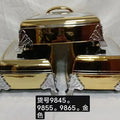 Export cross-border 3pcs square high-end insulated lunch box 4l-5l-6l food warmer container