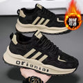 Men's shoes 2025 fall/winter new arrivals: versatile fleece-lined warm cotton shoes, chunky sole agnes shoes, athletic casual dad shoes, trendy footwear