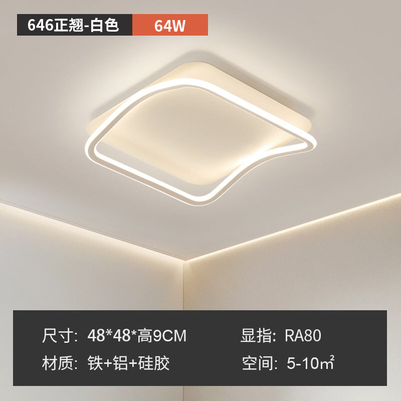 Full Spectrum Ceiling Light Bedroom Light Minimalist Rectangle Modern Simple Nordic Lighting Home Zhongshan Living Room Main Light