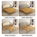 Wrought iron bed sheets double bed 1.2m thickened b&b iron frame bed apartment 1.8 modern casualfor home soft bed