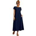 Ins european and american cross-border women's clothing  travel long casual dress  european and american clothing spring