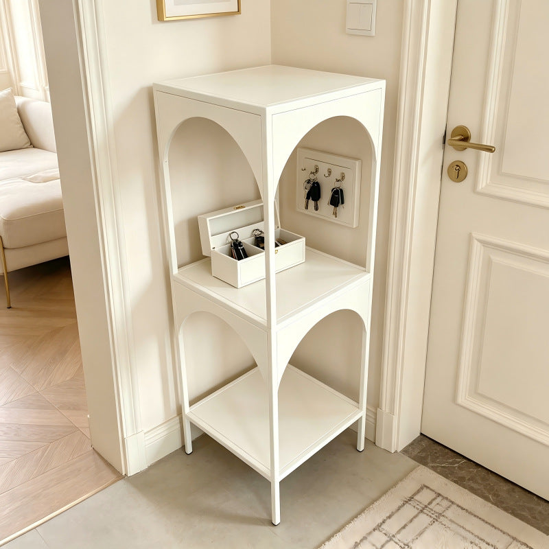 Creative bookshelf floor-standing storage rack all-in-one living room corner bookcase corner simple bedroom iron art sundries storage rack