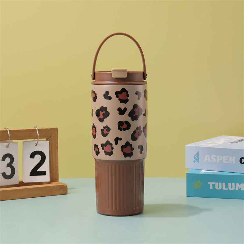 Wholesale new arrival cartoon 30oz insulated tumbler - portable, large capacity, straw cup, stainless steel car cup for outdoor use