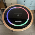 Natural wood single desktop