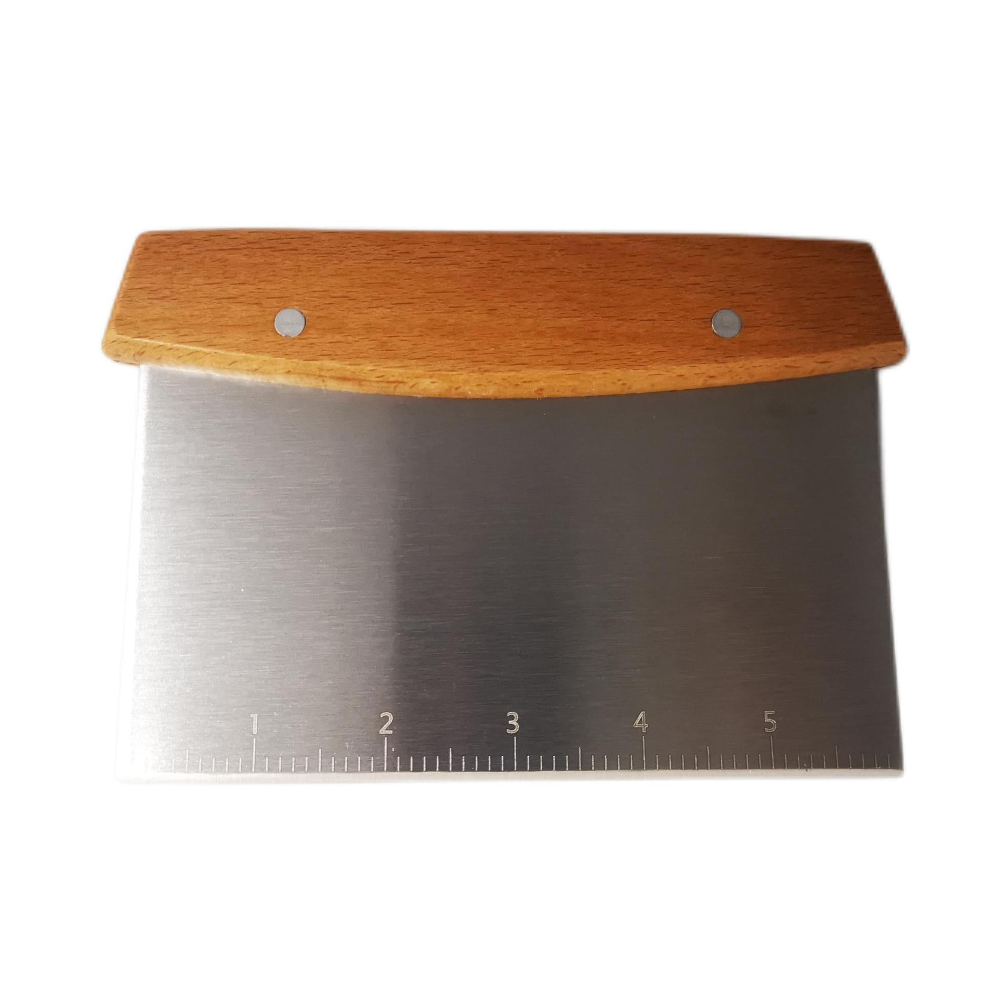 Cross-border stainless steel wooden handle frying shovel combination oblique cooking shovel iron plate steak cooking shovel pancake BBQ tool