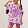 wholesale girls' short-sleeve and shorts sets, fashionable spring, summer, and autumn outfits for girls