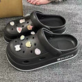 New arrivaleva clogs shoes for women summer couple outwearcute briquettes feel like stepping on shit, non-smelly feet non-slip beach sandals